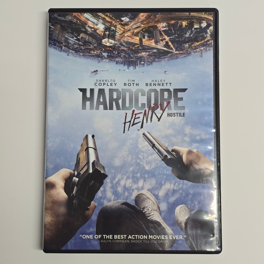 Hardcore Henry DVD Action First Person POV Movie Tim Roth Sharlto Copley